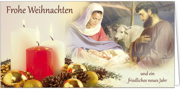 2025 für Firmen | Kategorie - Religiöse Motive - | Motiv: Die heilige Familie - Artikel Nummer 41957