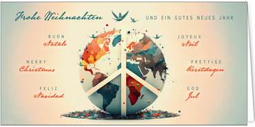 2025 für Firmen | Kategorie Internationale Weihnachtsgrüße | Motiv: Globaler Frieden - Artikel Nummer 41958