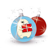 Weihnachtskarten-Dekore