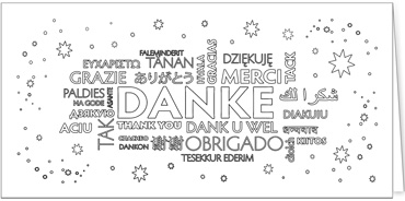 2025 für Firmen | Kategorie Ausmalkarten | Motiv: Dankbarkeit zum Ausmalen - Artikel Nummer 41971-816