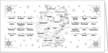 2025 für Firmen | Kategorie Ausmalkarten | Motiv: Deutschland zum Ausmalen - Artikel Nummer 41977-816
