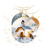 Weihnachtskarten-Dekore