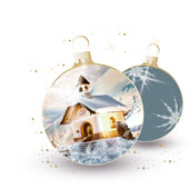 Weihnachtskarten-Dekore