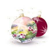 Weihnachtskarten-Dekore