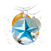 Weihnachtskarten-Dekore