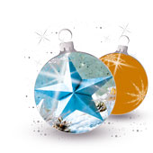 Weihnachtskarten-Dekore