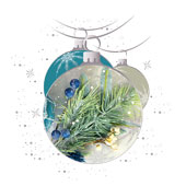 Weihnachtskarten-Dekore