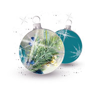 Weihnachtskarten-Dekore