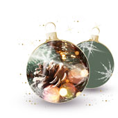 Weihnachtskarten-Dekore