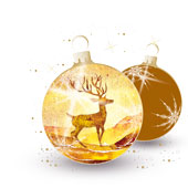 Weihnachtskarten-Dekore