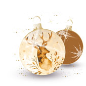 Weihnachtskarten-Dekore