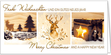 2025 für Firmen | Kategorie Goldene Impressionen | Motiv: Elegante Wünsche - Artikel Nummer 41989