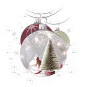 Weihnachtskarten-Dekore