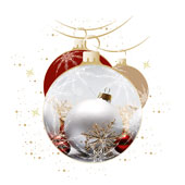 Weihnachtskarten-Dekore