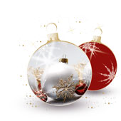 Weihnachtskarten-Dekore