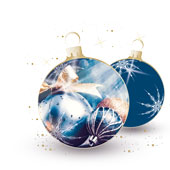 Weihnachtskarten-Dekore