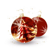 Weihnachtskarten-Dekore