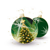 Weihnachtskarten-Dekore