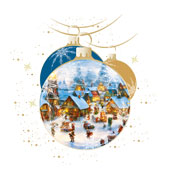 Weihnachtskarten-Dekore