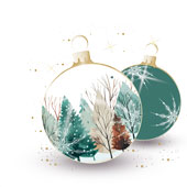 Weihnachtskarten-Dekore