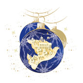 Weihnachtskarten-Dekore