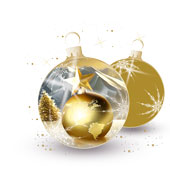 Weihnachtskarten-Dekore