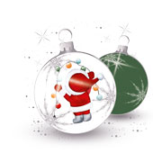 Weihnachtskarten-Dekore