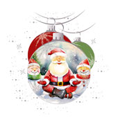 Weihnachtskarten-Dekore