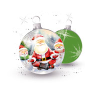 Weihnachtskarten-Dekore