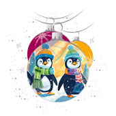 Weihnachtskarten-Dekore