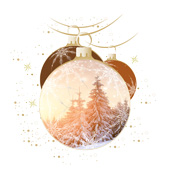 Weihnachtskarten-Dekore