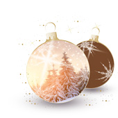 Weihnachtskarten-Dekore