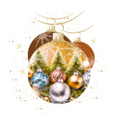 Weihnachtskarten-Dekore