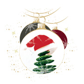 Weihnachtskarten-Dekore