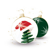 Weihnachtskarten-Dekore