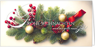 2025 für Firmen | Kategorie Weihnachtliche  Fotoimpressionen | Motiv: Schmuckzweig - Artikel Nummer 42019