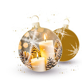 Weihnachtskarten-Dekore