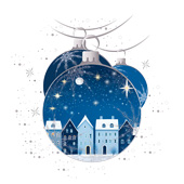 Weihnachtskarten-Dekore