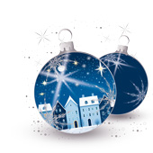 Weihnachtskarten-Dekore