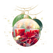 Weihnachtskarten-Dekore