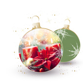 Weihnachtskarten-Dekore