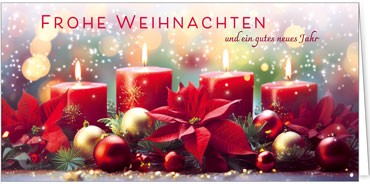 2025 für Firmen | Kategorie Rote Impressionen | Motiv: Lichterregen - Artikel Nummer 42027