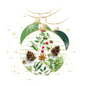 Weihnachtskarten-Dekore