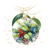 Weihnachtskarten-Dekore