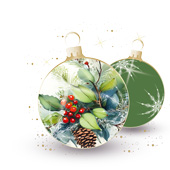 Weihnachtskarten-Dekore