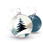 Weihnachtskarten-Dekore