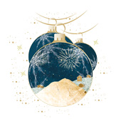 Weihnachtskarten-Dekore