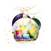 Weihnachtskarten-Dekore