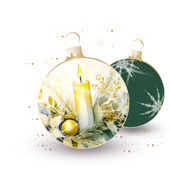 Weihnachtskarten-Dekore