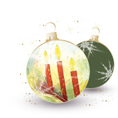 Weihnachtskarten-Dekore